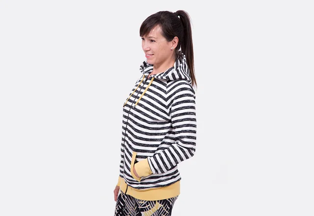 Hoodie-Jacket Schnittmuster Anleitung mit Bund