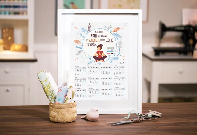 pattydoo Nähkalender 2018 Freebie Gratis Download