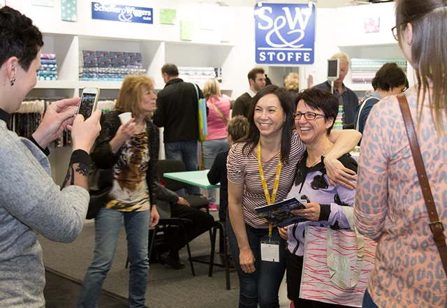 Meet & Greet bei Stoffe Wiggers h&h Messe
