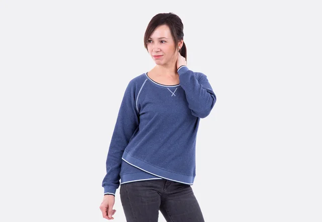 Pullover Sweatshirt Raglan Schnittmuster mit Anleitung