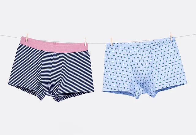 Schnittmuster Boxershorts Jersey mit Streifen und Gummibund Varianten