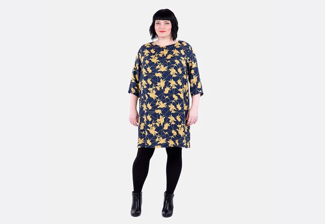 Schnittmuster Kleid dreiviertel Ärmel Outfit Schnittmuster Kleid dreiviertel Ärmel Outfit
