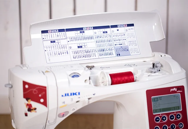 Juki Nähmaschine pattydoo edition Stichauswahl
