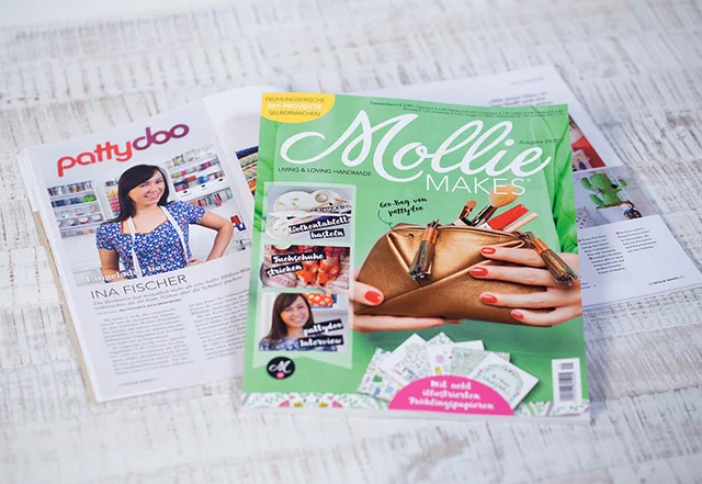 Mollie Makes Magazin Anleitung Geo-Bag pattydoo Mollie Makes Magazin Anleitung Geo-Bag pattydoo