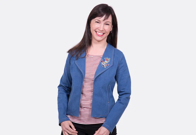 Schnittmuster Blazer Stretchjeans Kragen selber nähen DIY