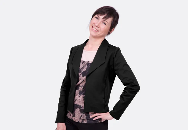 Schnittmuster Kurzblazer Kragen Nahttasche selber nähen DIY