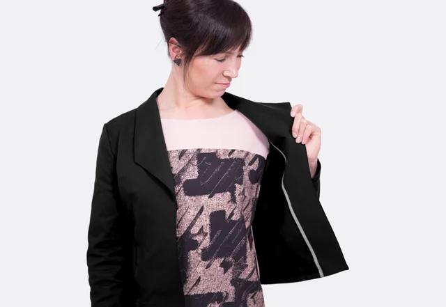 Schnittmuster Kurzblazer strech Wiener Nähte ungefüttert selber nähen DIY