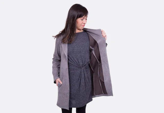 Schnittmuster Mantel Long Blazer casual Velour