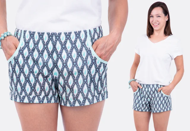 Schnittmuster Damen-Shorts nähen lernen Schnittmuster Damen-Shorts nähen lernen