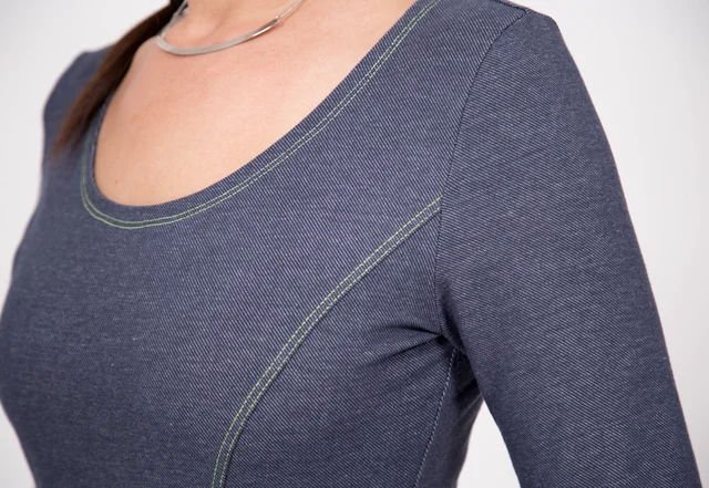 Schnittmuster Jerseykleid Wiener Naht Nähanleitung