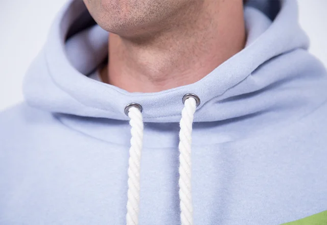 Schnittmuster Kapuze mit Kordel nähen