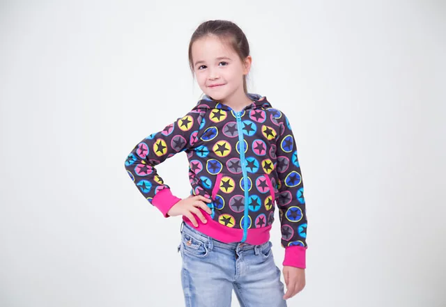 Schnittmuster Nähanleitung Kapuzenjacke Sweatjacke für Kinder DIY Schnittmuster Nähanleitung Kapuzenjacke Sweatjacke für Kinder DIY