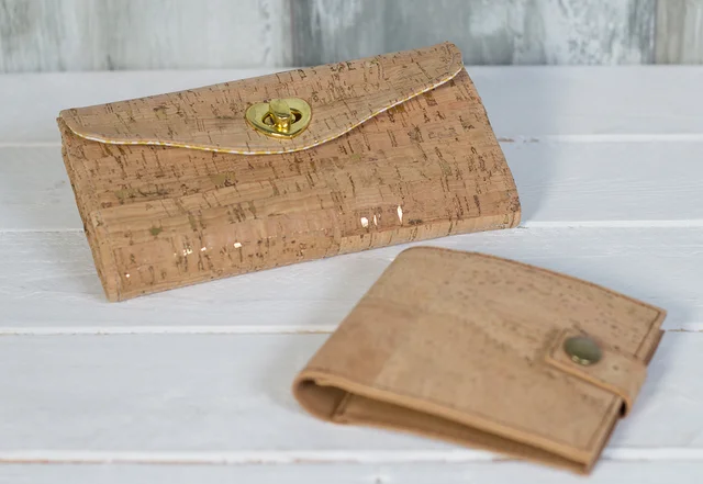 Geldbeutel aus Korkstoff nähen