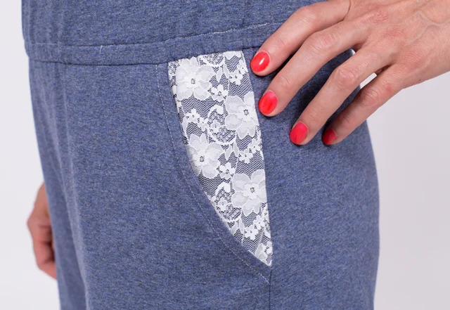 Jumpsuit Schnittmuster Anleitung Eingriffstasche Spitze Nähanleitung