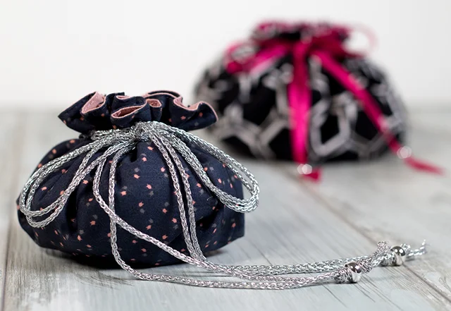 Schnittmuster gratis Pompadour Stoffbeutel