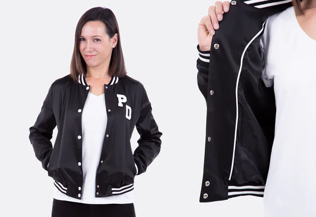 Schnittmuster Blousonjacke College-Jacke Druckknöpfe