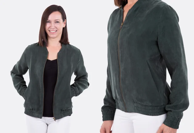 Schnittmuster Blouson Jacke Cubrostoff elegant selber nähen Schnittmuster Blouson Jacke Cubrostoff elegant selber nähen