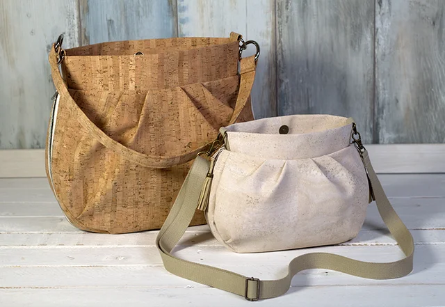 Schnittmuster Hobobag Korkstoff selber nähen Schnittmuster Hobobag Korkstoff selber nähen