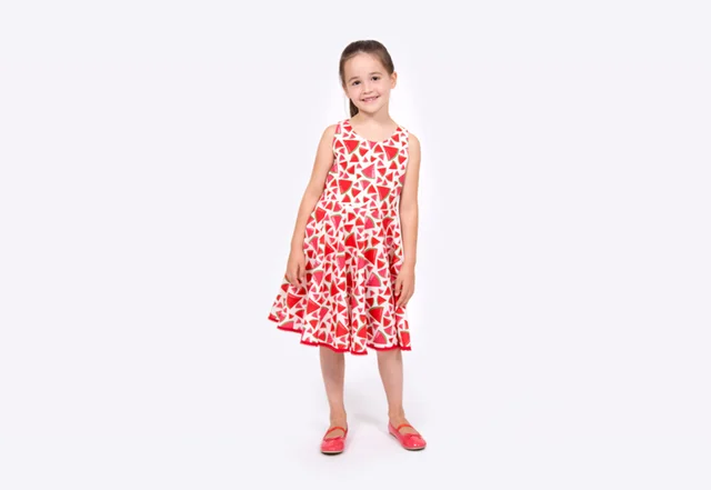 Schnittmuster Kinderkleid Nähanleitung Tellerrock DIY Schnittmuster Kinderkleid Nähanleitung Tellerrock DIY
