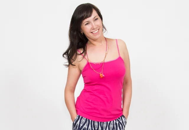 Schnittmuster Träger-Top Nähvideo pink