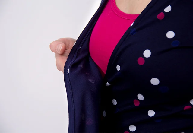 Schnittmuster Wickelkleid Ausschnittkante