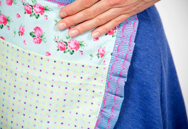 Schürze Schnittmuster Rüsche Raffung