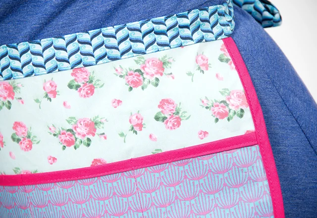 Schürze Schnittmuster selber nähen Einfassband