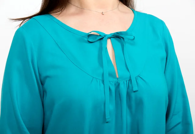 Tunika Schnittmuster Nähanleitung Bindeband Plastron Nähvideo