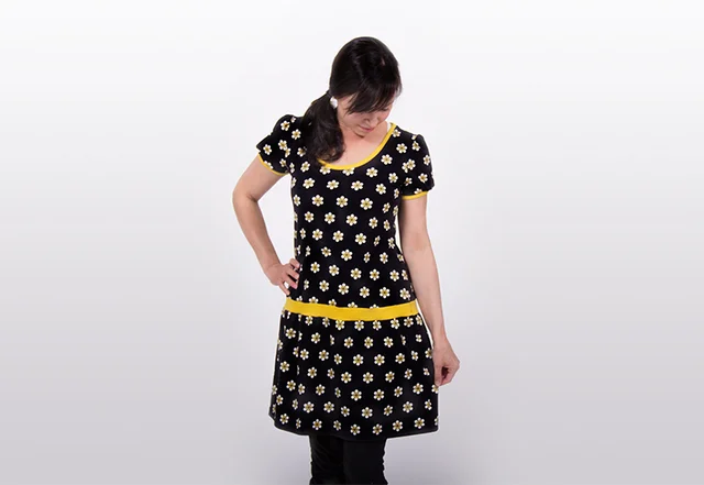 Schnittmuster Shirt zum Kleid verlängert