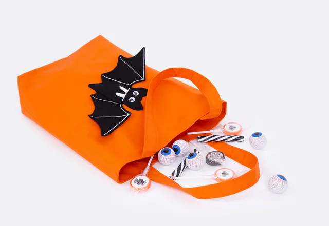 Schnittmuster gratis Tasche Halloween-Motiv Fledermaus