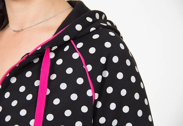 Kapuzenjacke Kordel selber nähen