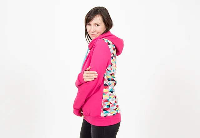 Kapuzenpullover Schnittmuster Rückseite