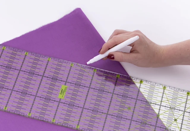 Winkel mit Patchwork Lineal einzeichnen Winkel mit Patchwork Lineal einzeichnen