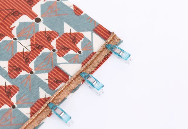 Mini Stoffklammern zum Anbringen von Paspelband