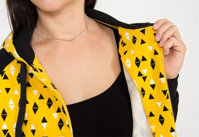 Schnittmuster Kapuzenjacke Reissverschluss Frauen selber nähen