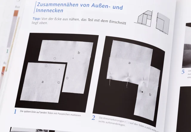 Buchrezension: Nähen perfekt - Ecken nähen - Pattydoo - Nähen lernen