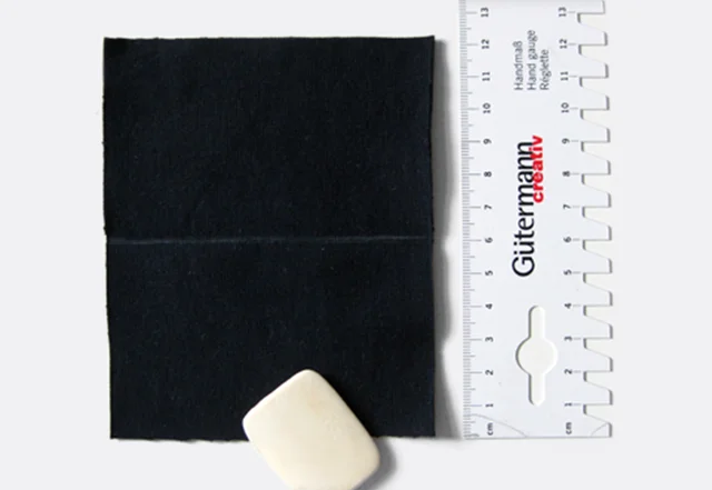 Bündchen mit Kreide markieren