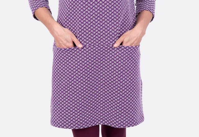 Schnittmuster A-Linienkleid Nahttaschen nähen lernen