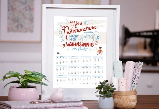 pattydoo Nähkalender 2019 kostenloser Download