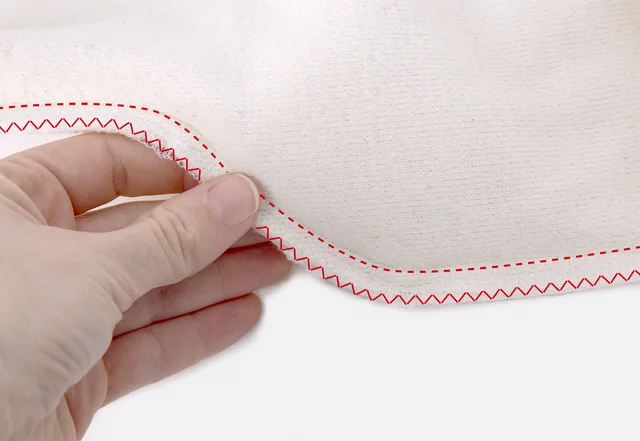 kostenlose Wärmflaschenhülle nähen, versäubern