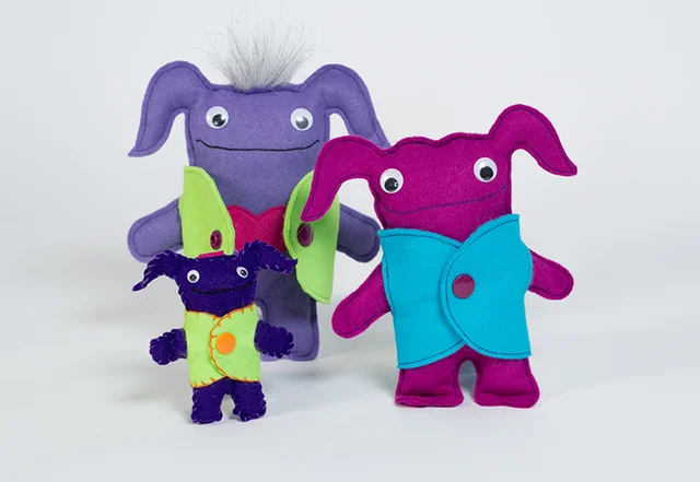 diy felt monster sewing tutorial free