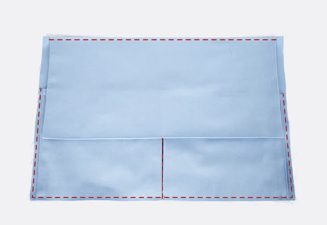 Nähmaschinenhülle Rückteil fertigstellen