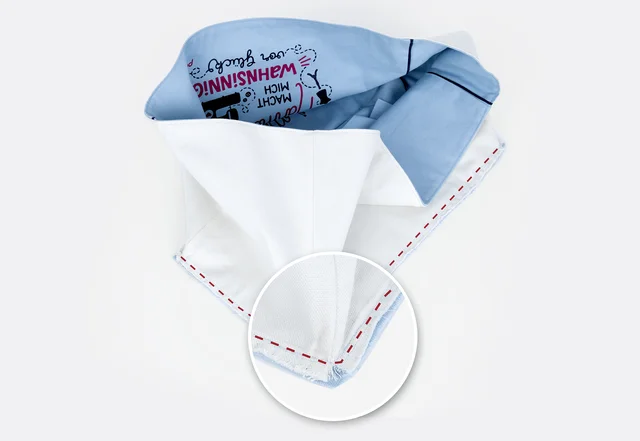 Nähanleitung Nähmaschinenhülle Schnittmuster gratis zusammengenäht