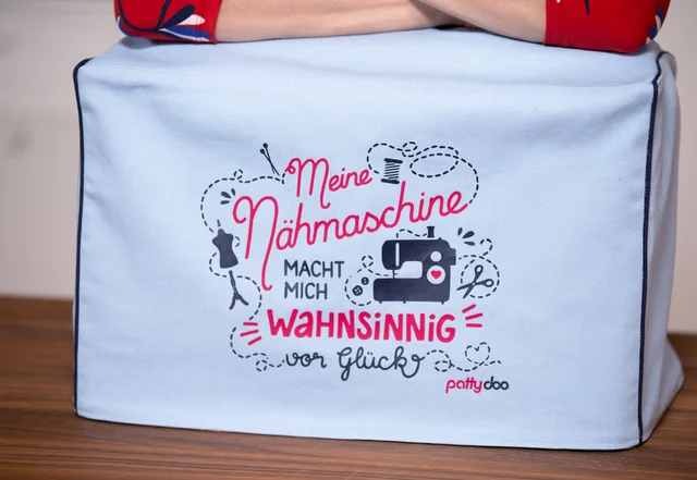 Nähanleitung Plotterdatei Nähmaschinenhülle selber nähen