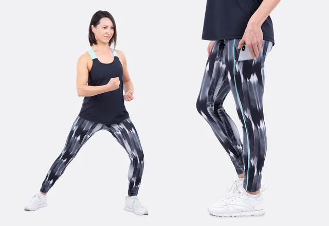 Schnittmuster Sport-Leggings Handy-Eingriffstasche Lycrastoff Videoanleitung