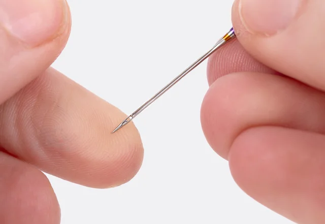 Nadeltest Nähmaschinnenadel stumpf