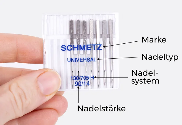 Nähmaschinennadel Packung Zahlen Bedeutung