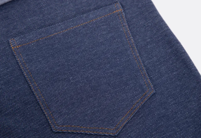 aufgesetzte Gesäßtasche absteppen