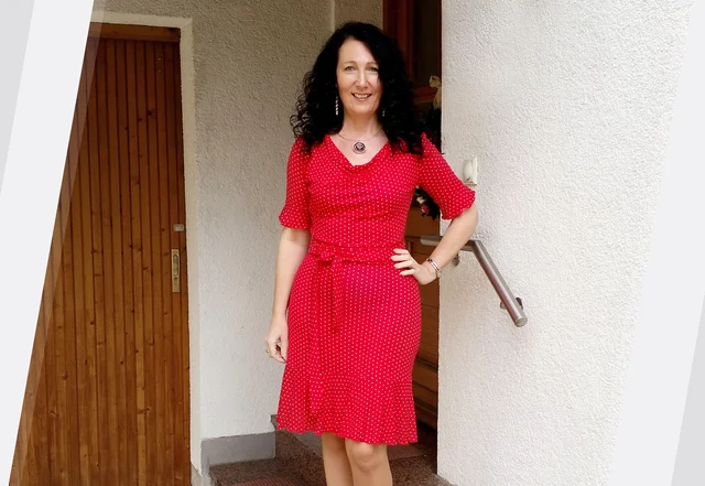 Kleid Scarlett Chloe Kombination Nähinspiration Petra