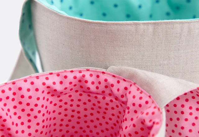 Osterhasenutensilo nähen - Kante absteppen